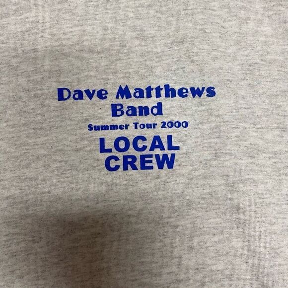 Delta Apparel, INC. Men's Dave Matthews Band Local Crew Summer Tour 2000 Gray XL - Picture 3 of 6